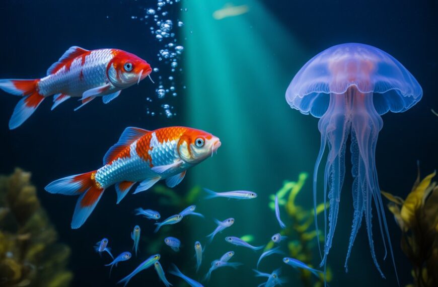 fascinante pez animado submarino