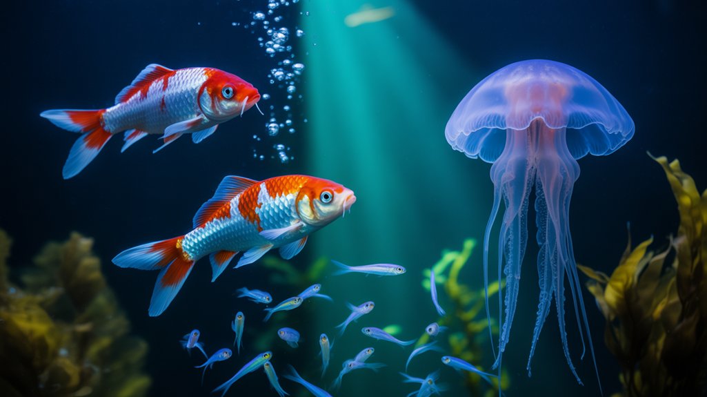 fascinante pez animado submarino